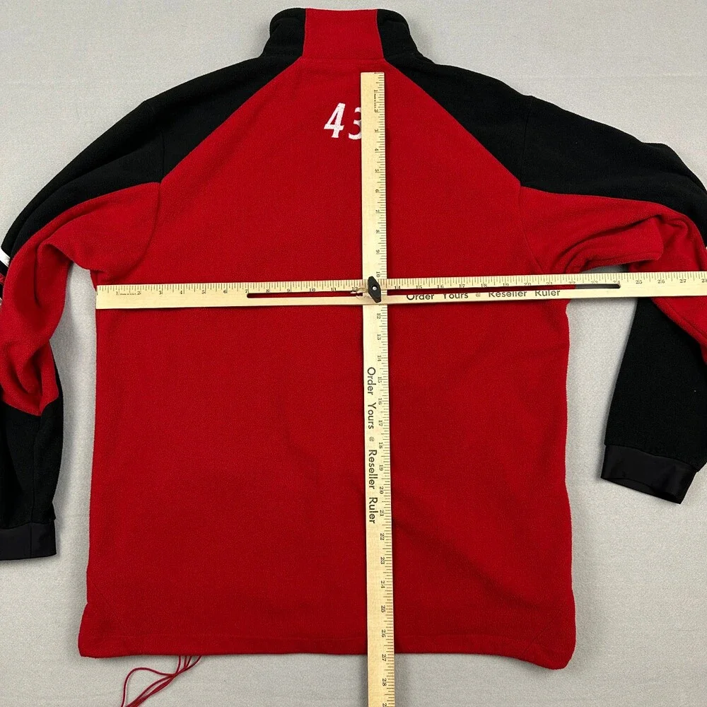 Cincinnati Bearcats Fleece Jacket Men Small Red Black Adidas Full Zip NCAA S